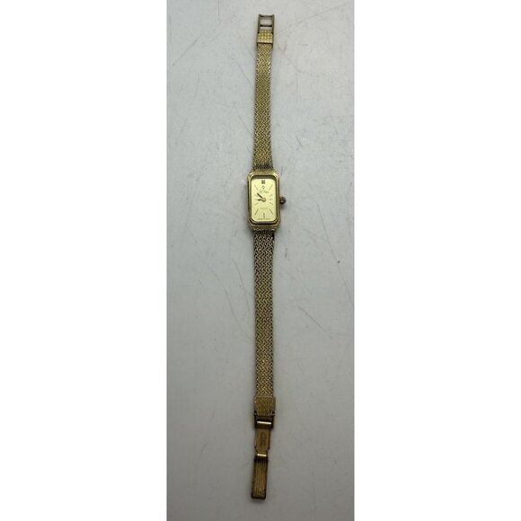 Vintage Le Gran Ladies Quartz Watch Swiss Made Gold Tone Bracelet 3181 Rectangle - Picture 3 of 7